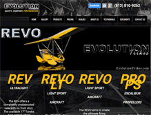 Tablet Screenshot of evolutiontrikes.com